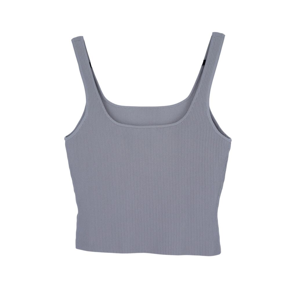 Babaton Sculpt Knit Tank Ashen Grey NWT Square Neck Sleeveless Women's XL